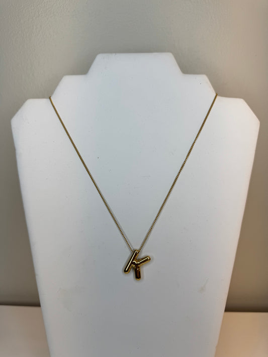 Balloon K Necklace