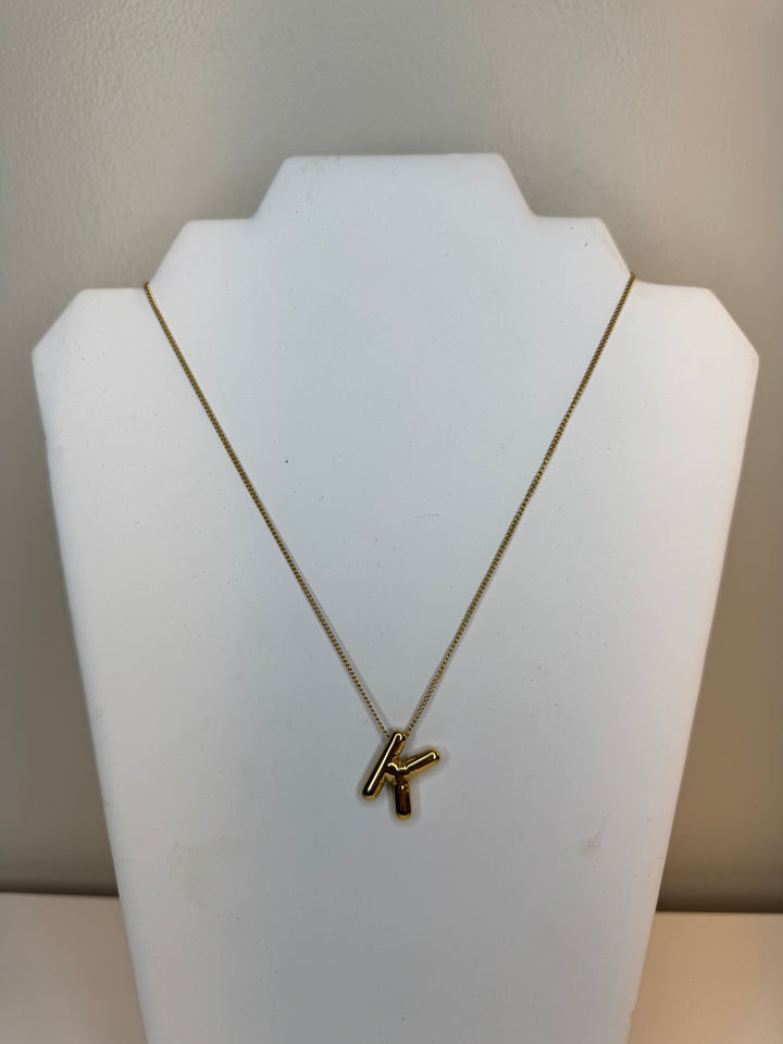 Balloon K Necklace