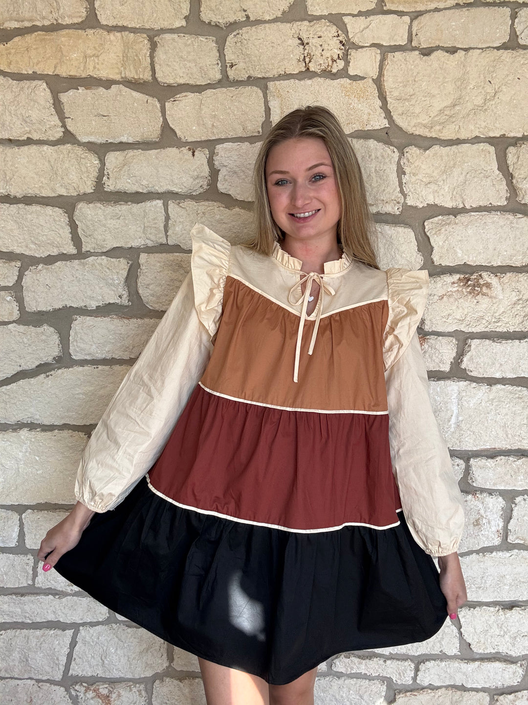 Hunter Long Sleeve Cotton Dress