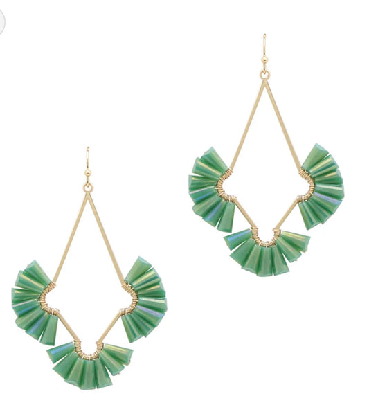 Let's Party Earrings- Green