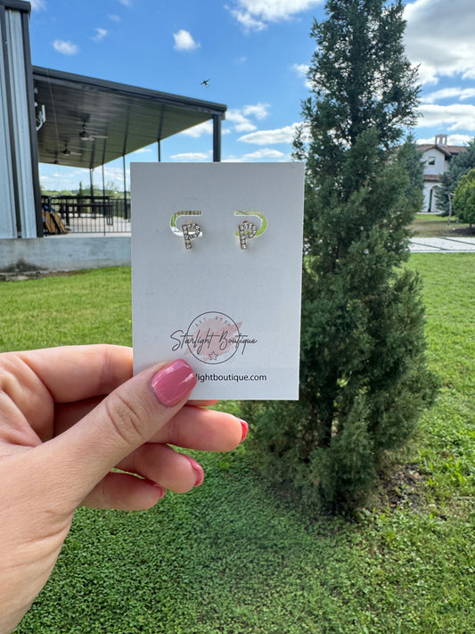 Stud Initials Earrings