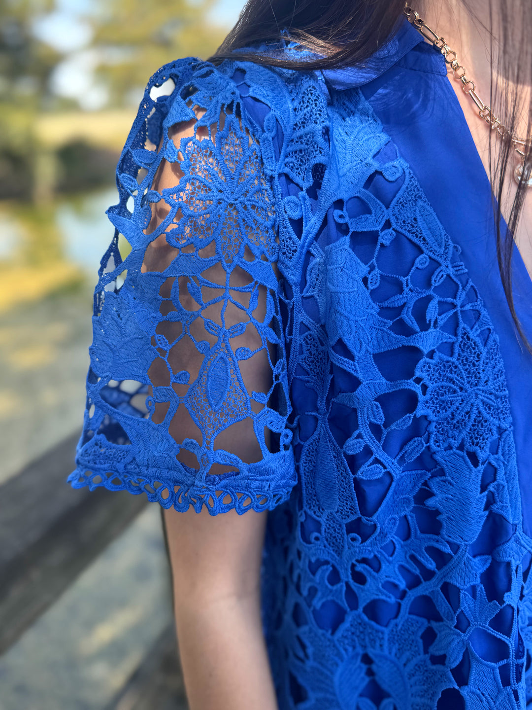 Paige Royal Blue Lace Dress