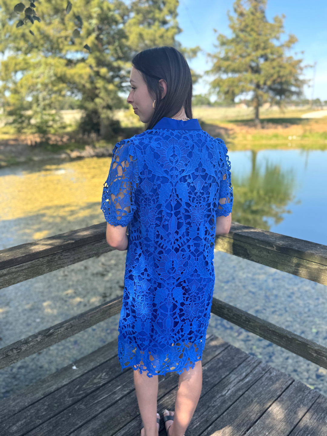 Paige Royal Blue Lace Dress