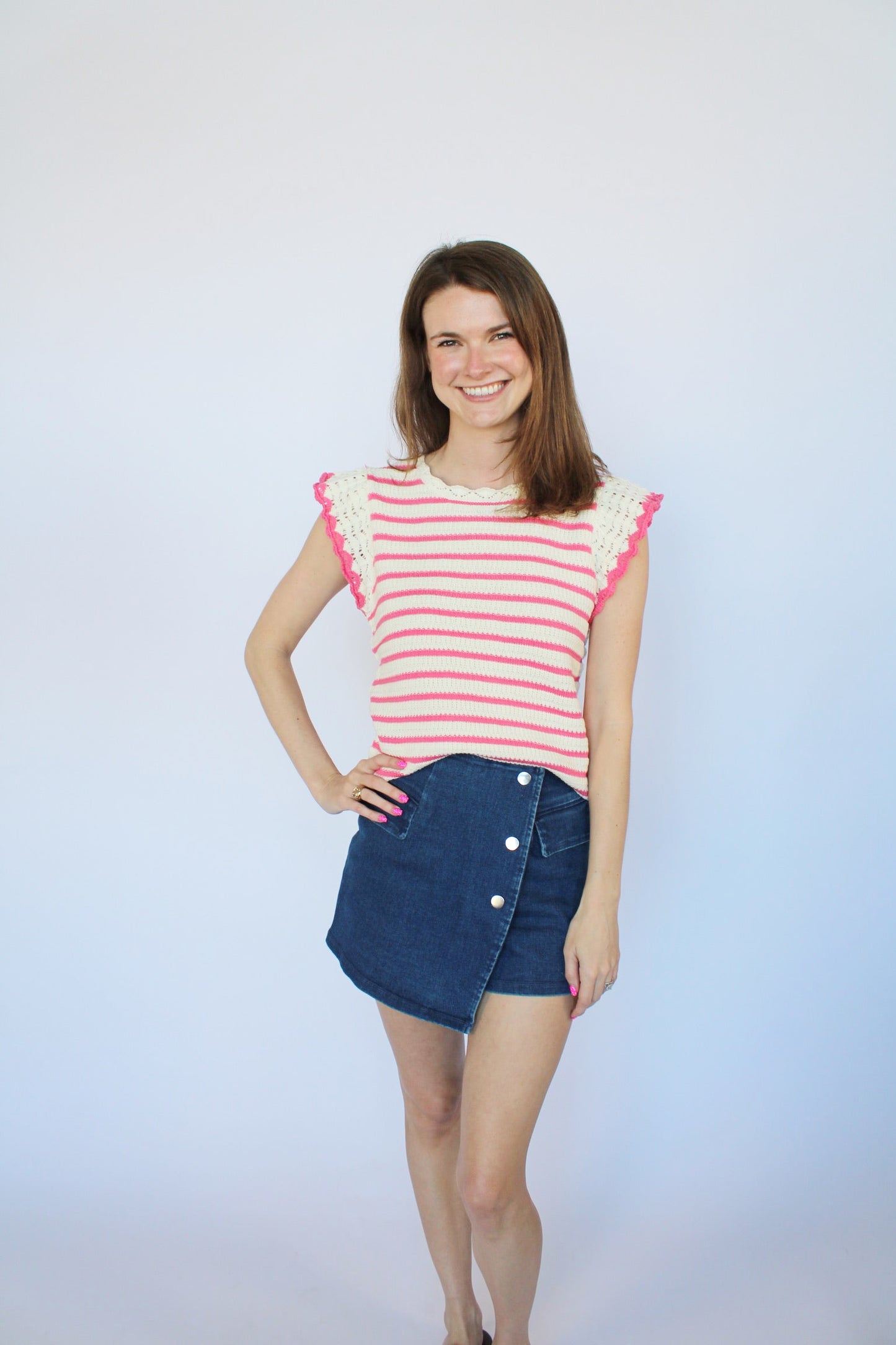 Cassidy Pink Knit Top
