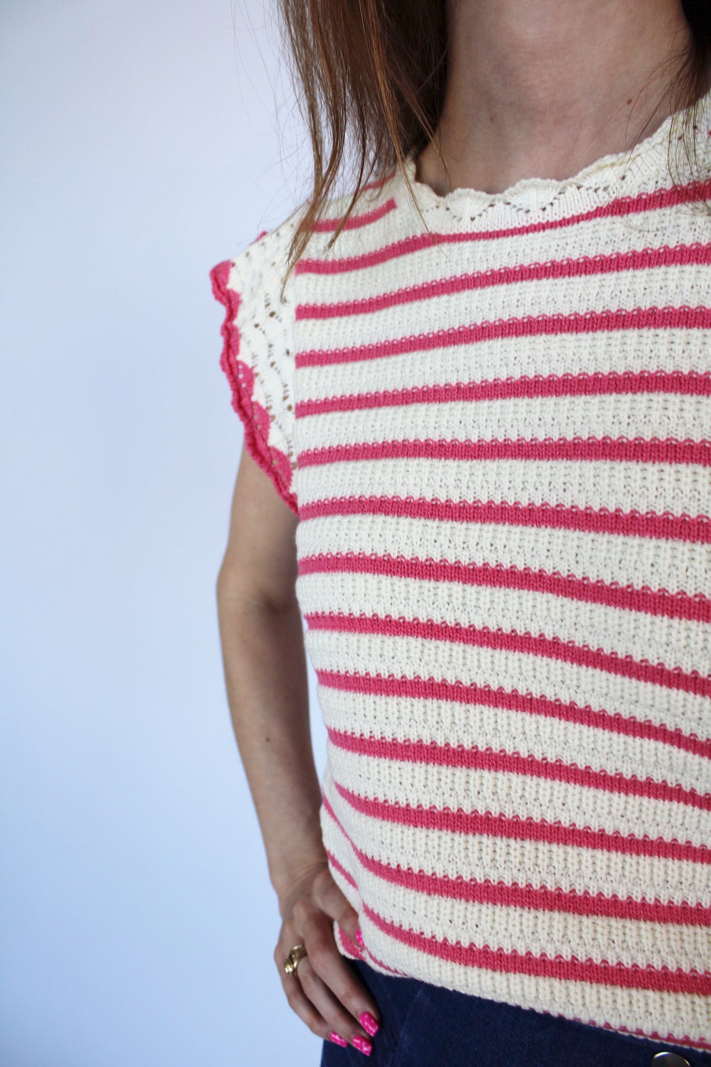 Cassidy Pink Knit Top