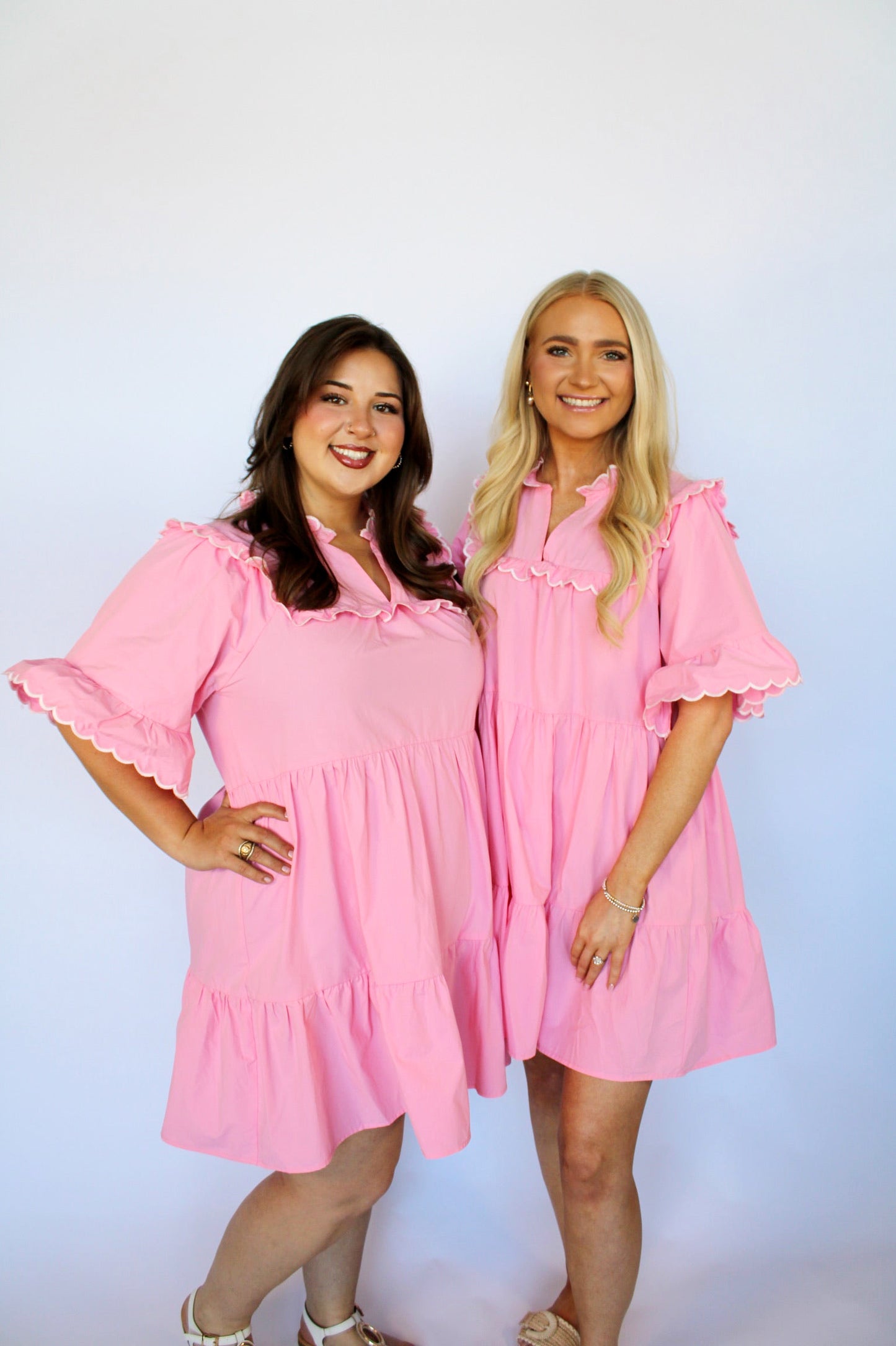 Fall Feels Cotton Dress- Pink