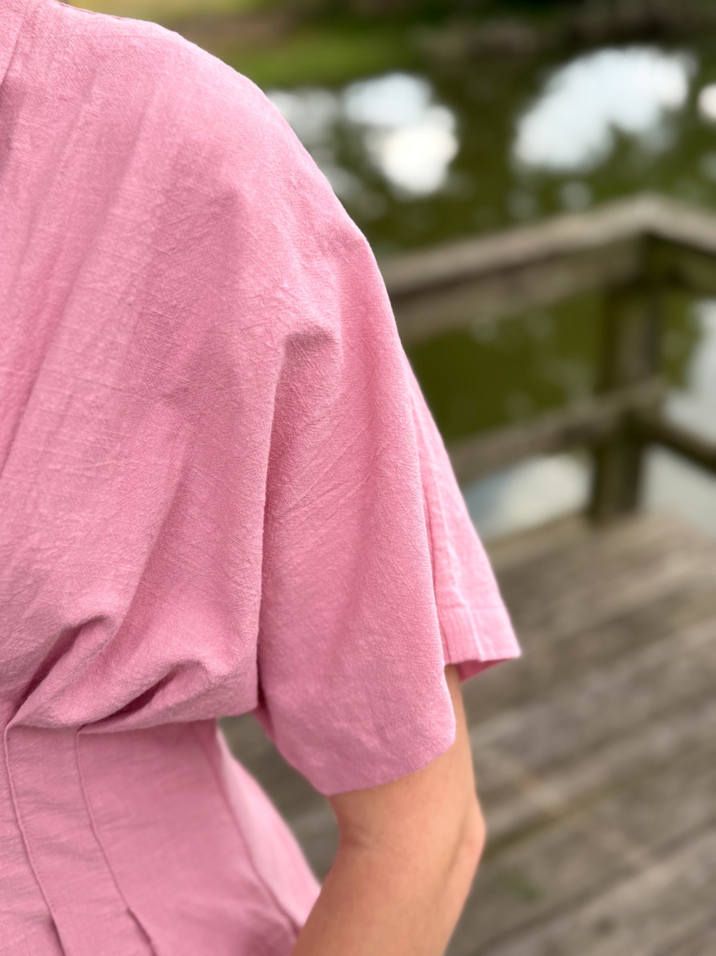 Daphne Pink Collared Dress