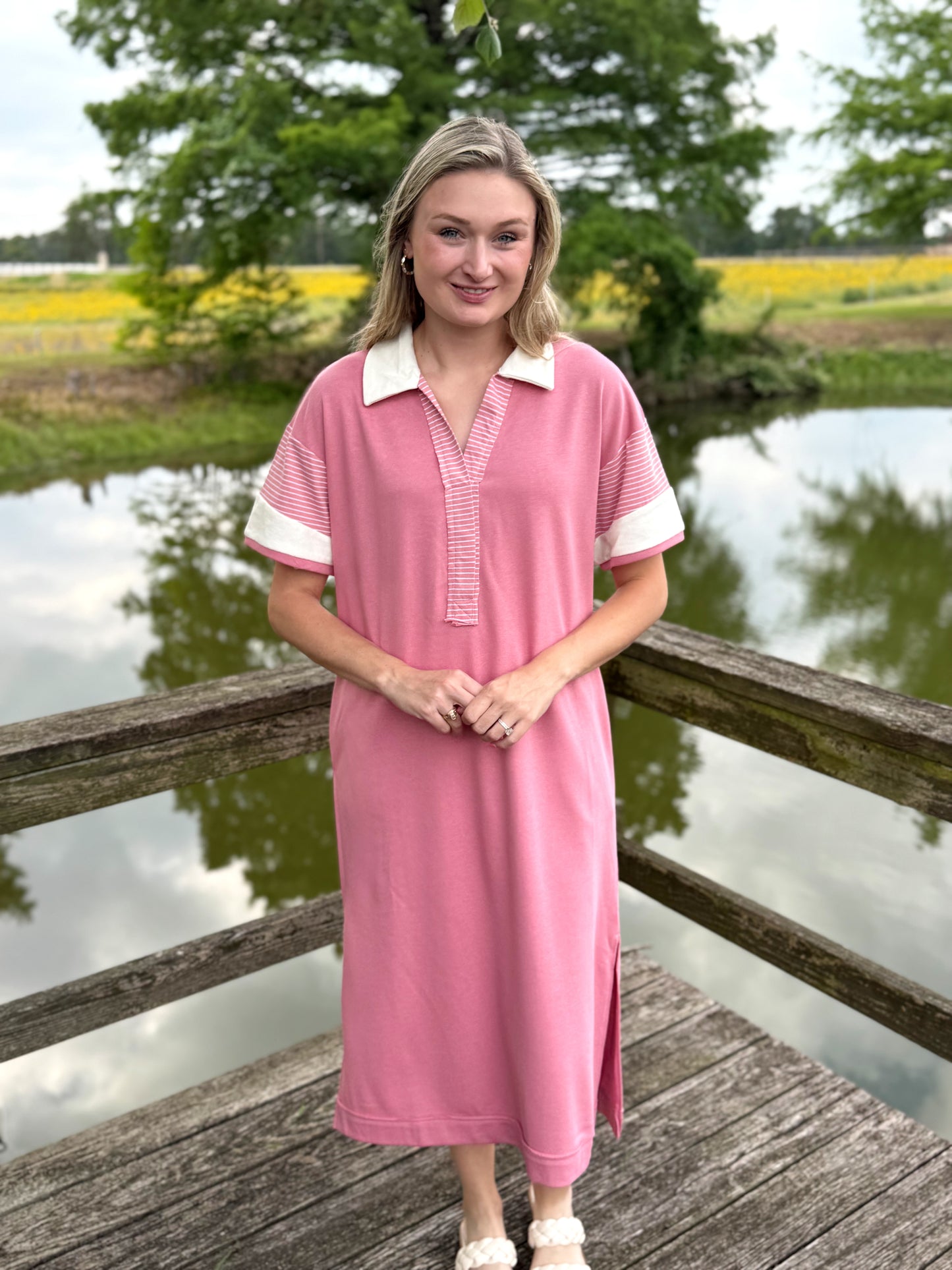 Rebecca Collared Relaxed Midi Dress
