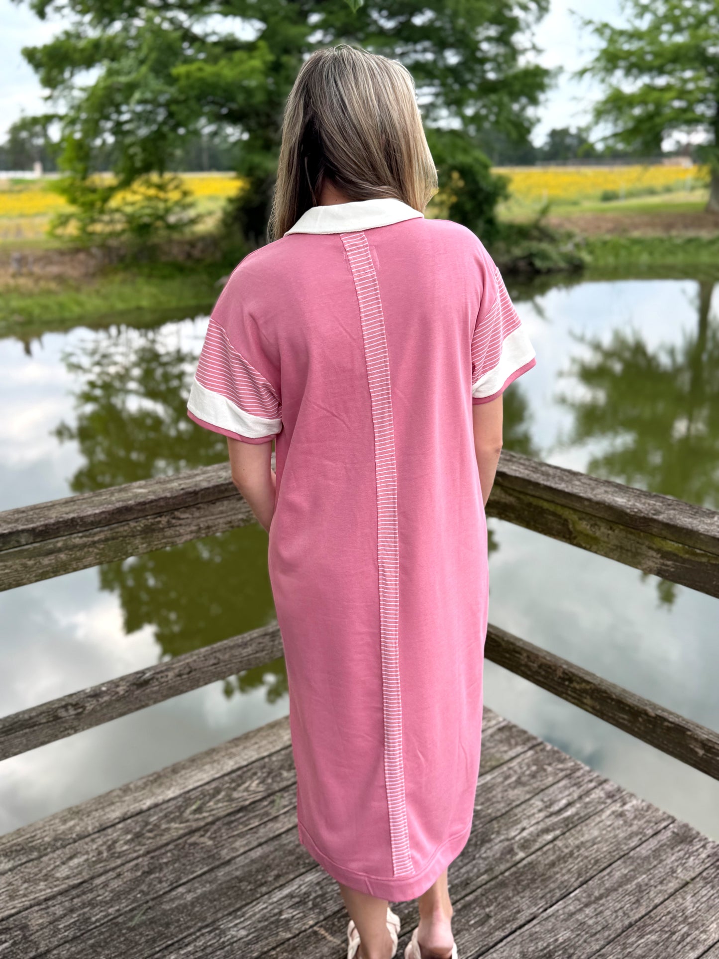 Rebecca Collared Relaxed Midi Dress