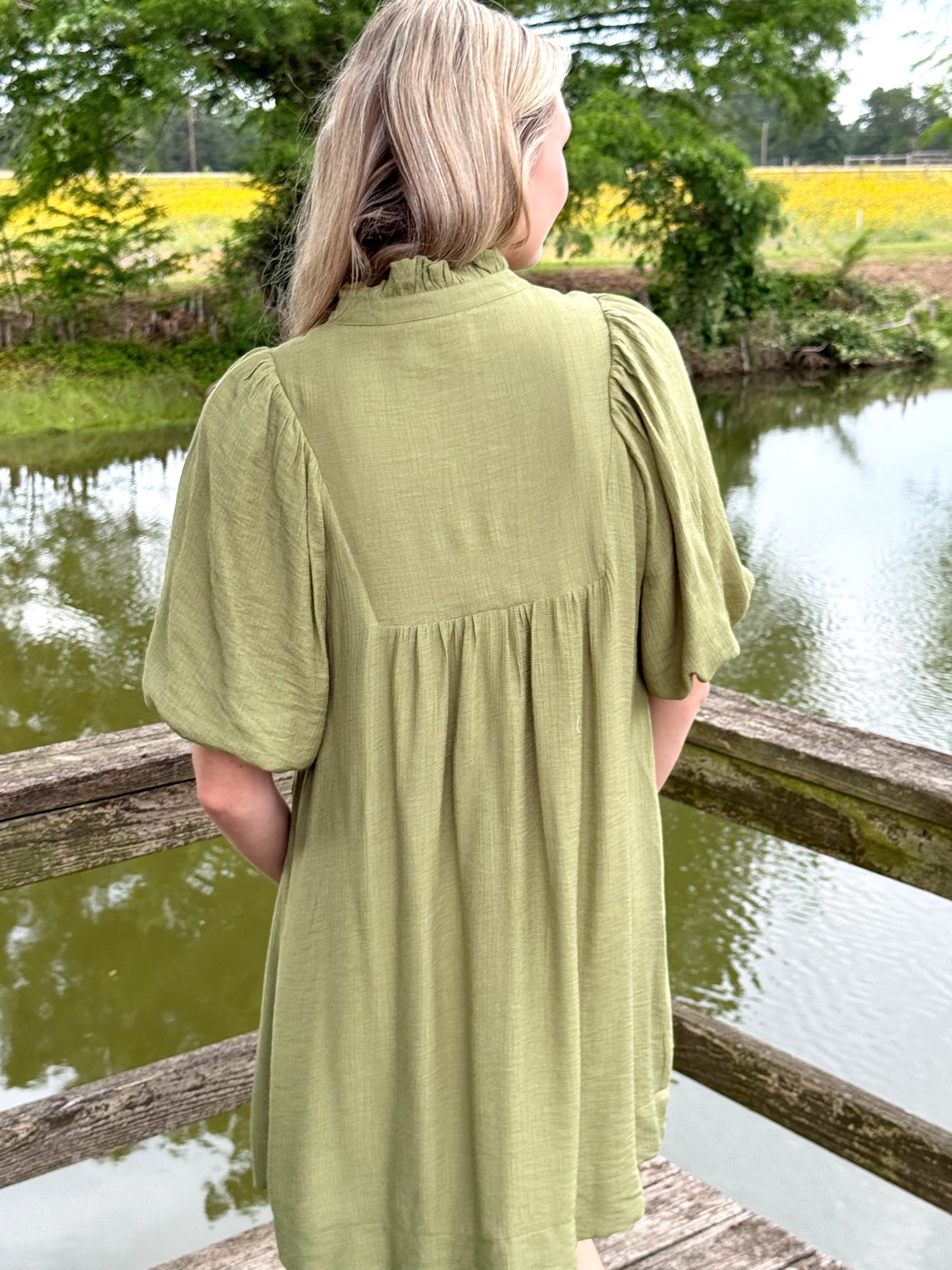 Maeve Olive Mini Dress