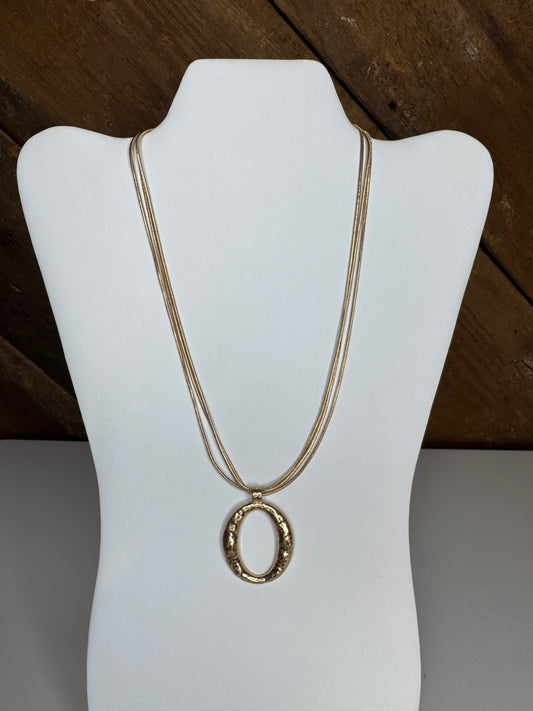 Worn Gold Chain Necklace