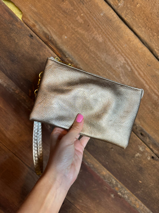 Kaitlyn Purse/ Wristlet- Gold