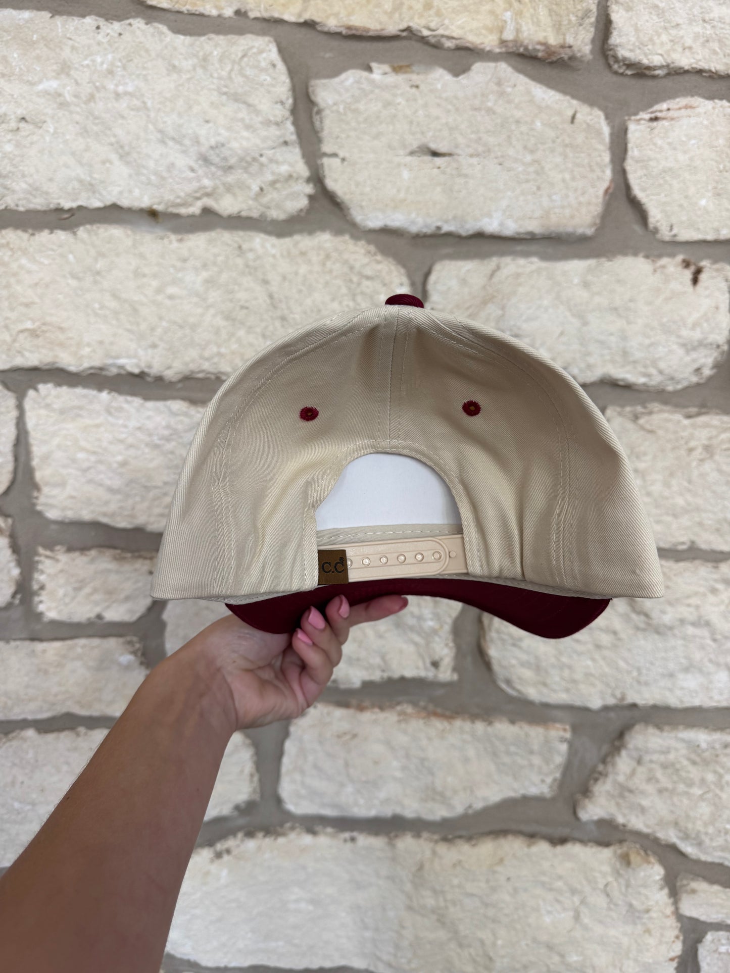 Aspire To Retire Maroon C.C. Hat
