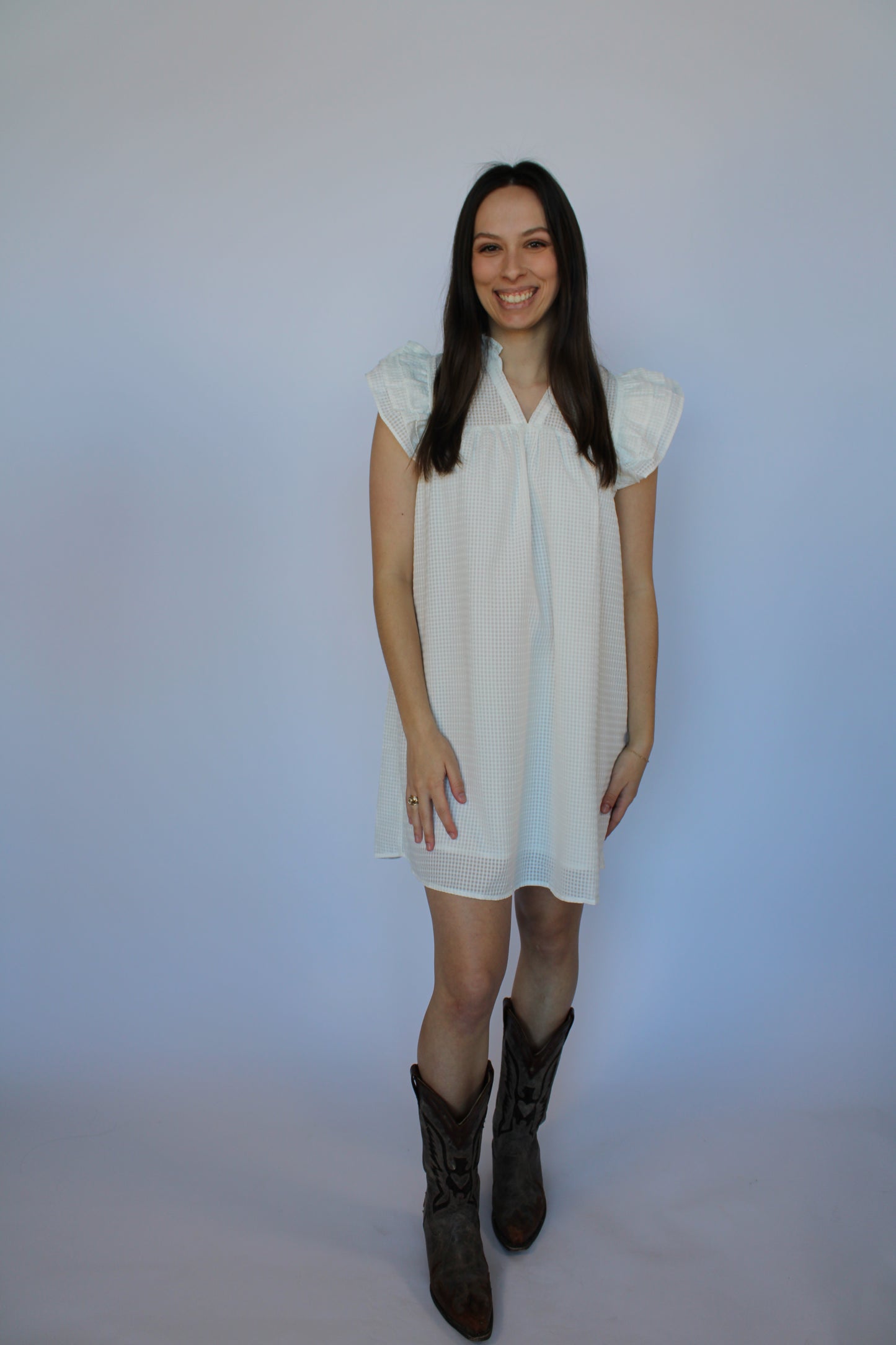Caroline Dress- White