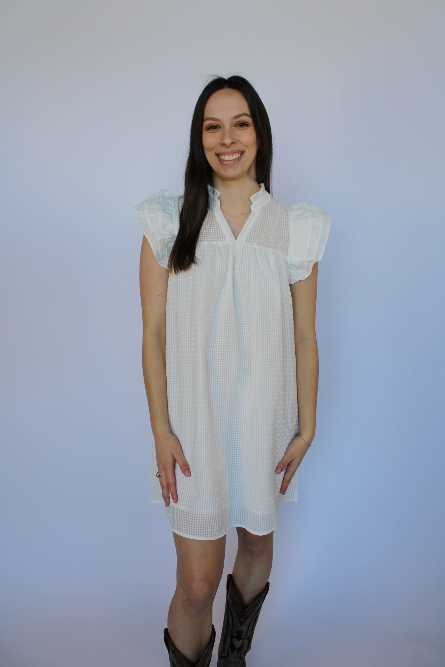 Caroline Dress- White