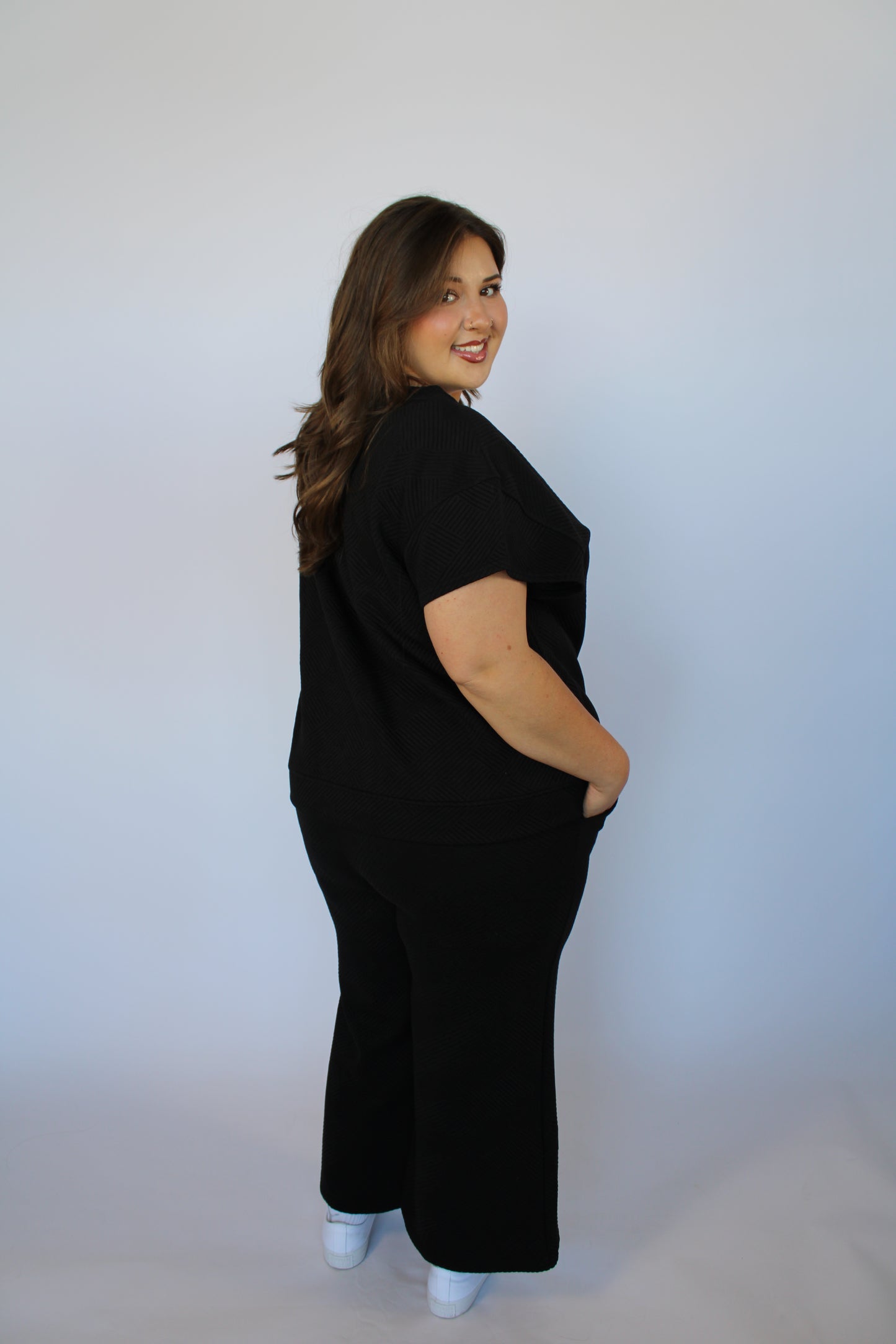 Nina Black Pant Set