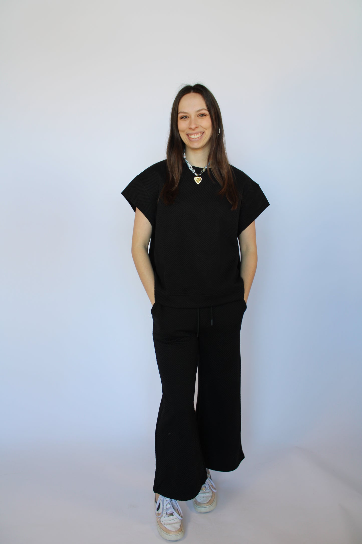 Nina Black Pant Set