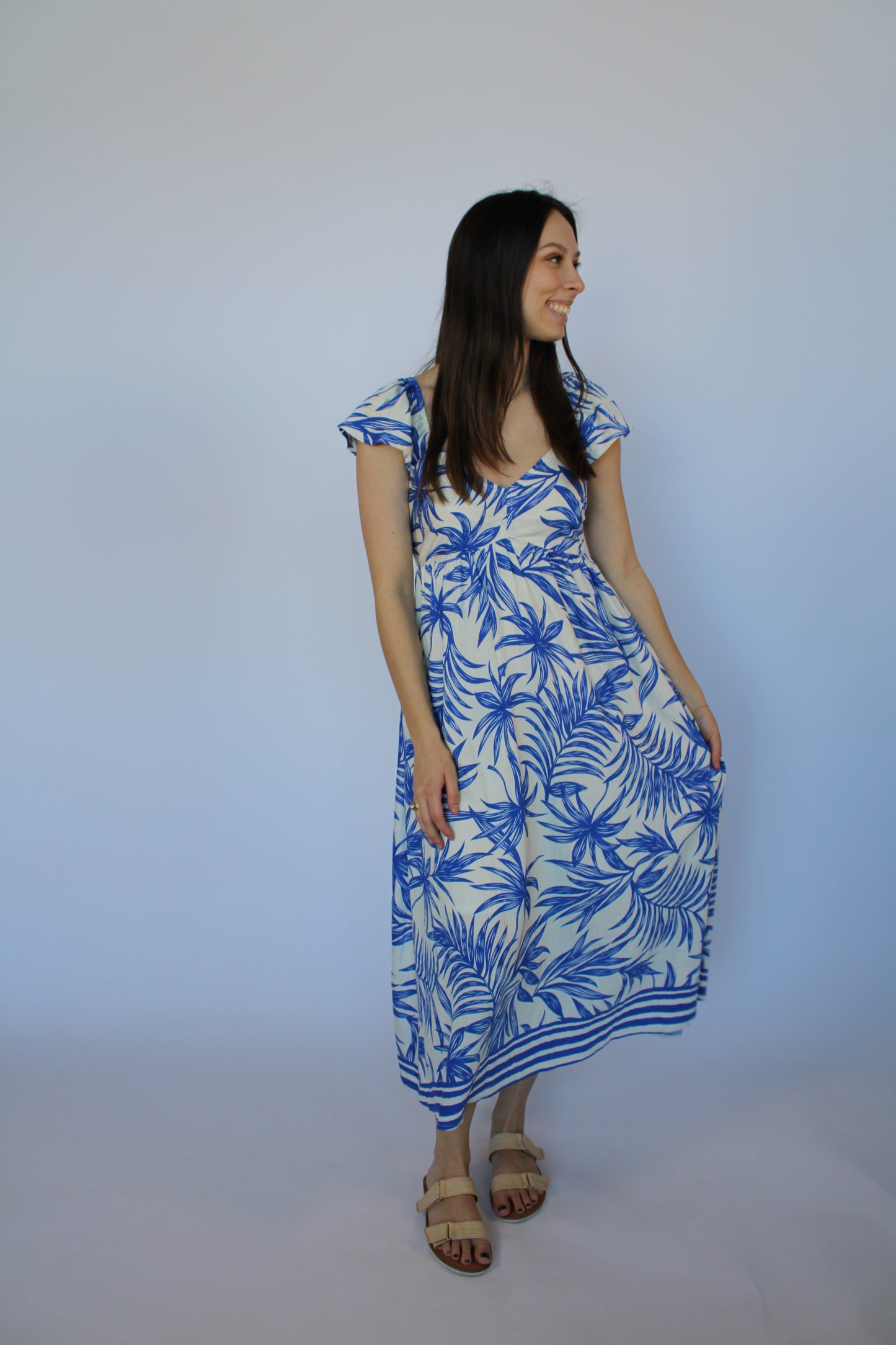 Bella Midi Tie Back Dress