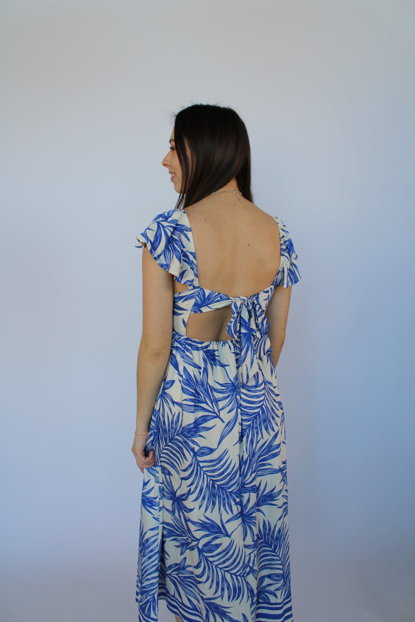 Bella Midi Tie Back Dress