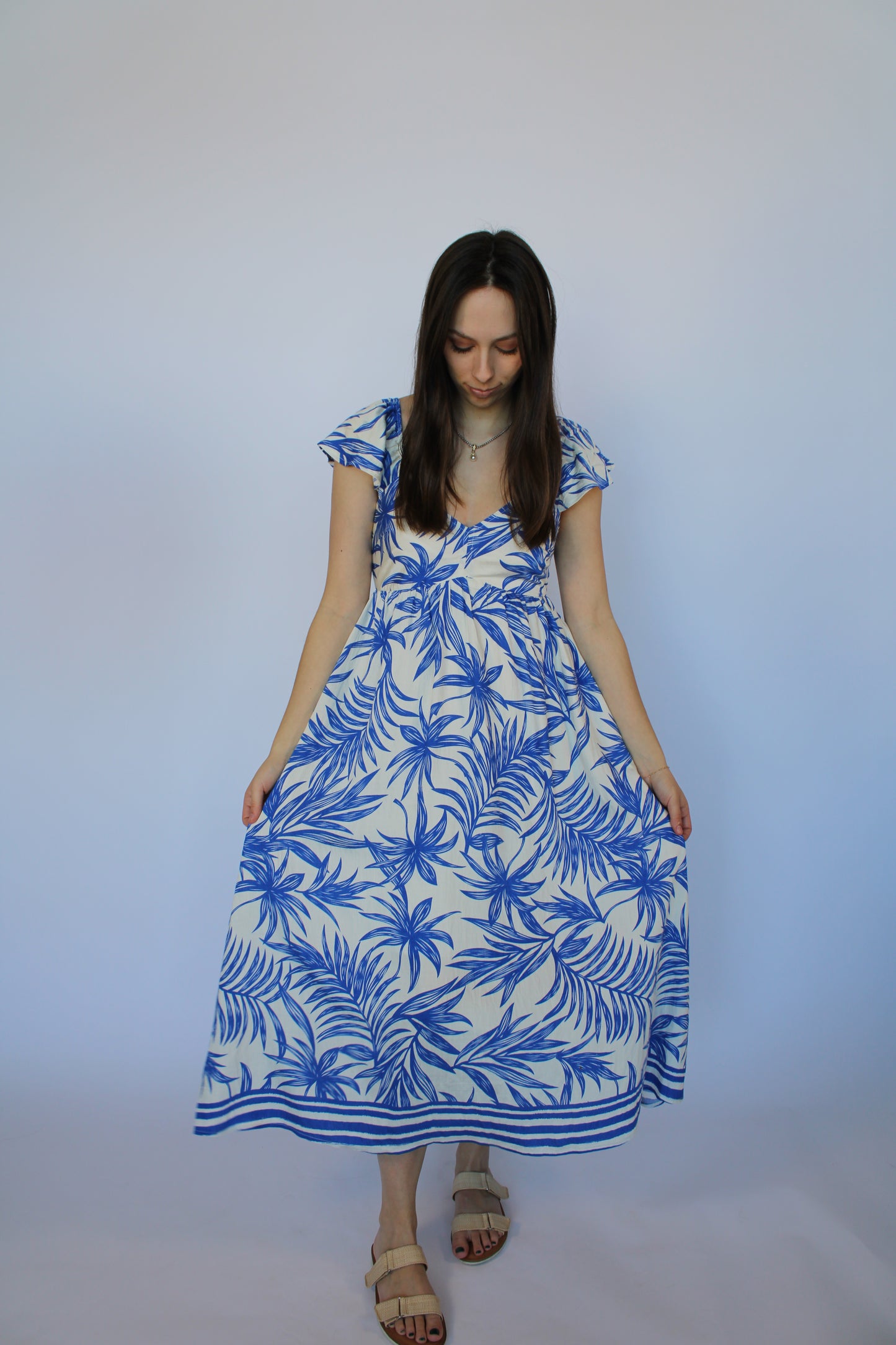Bella Midi Tie Back Dress