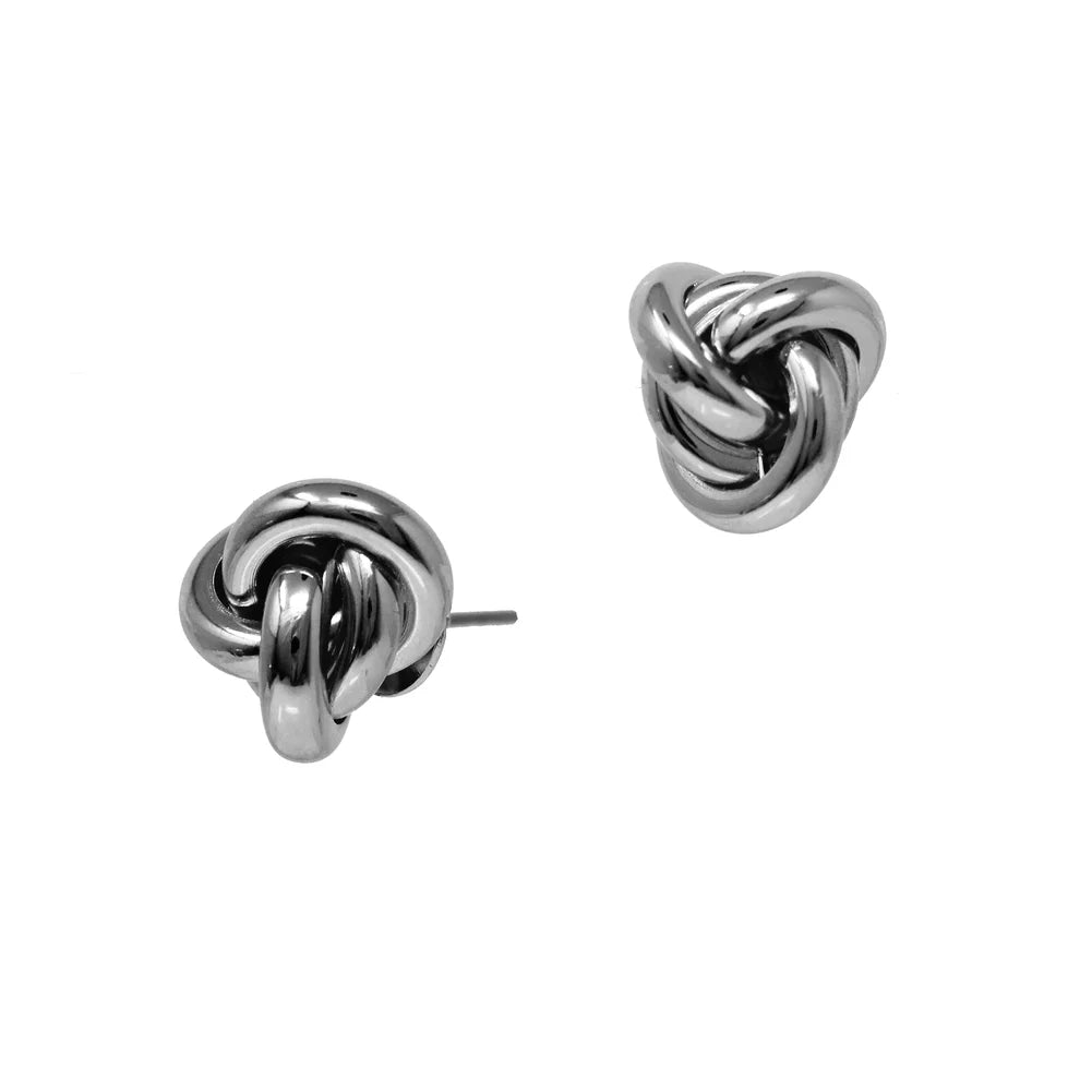 Knot Studs- Silver