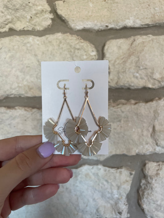 Let's Party Earrings- Tan