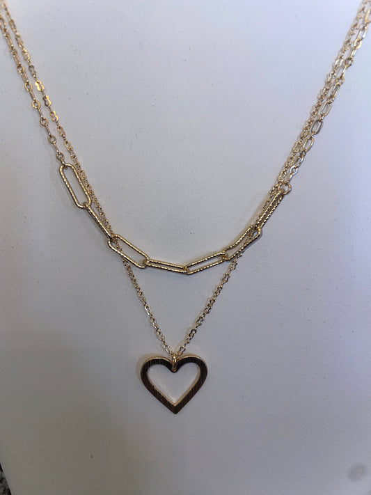 Paperclip Heart Necklace